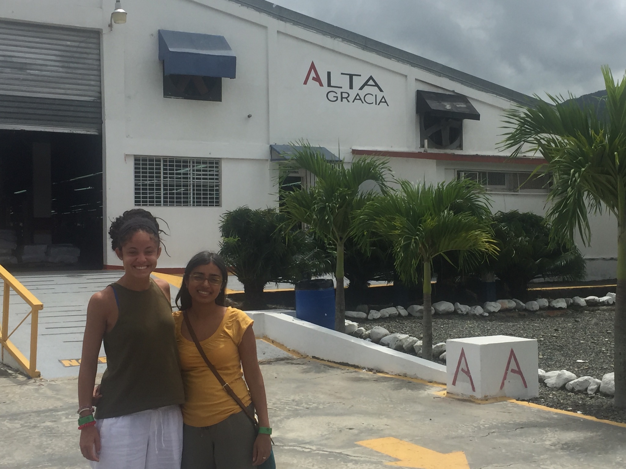  We were so excited to visit the Alta Gracia factory and meet with employees! 