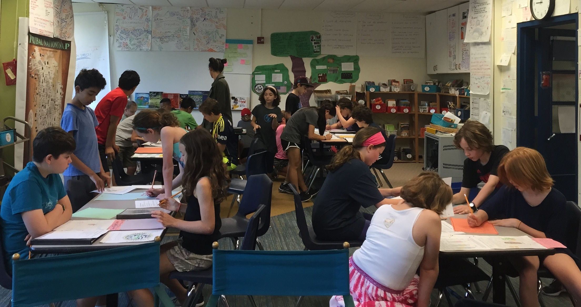                                                                    Students participating in a 