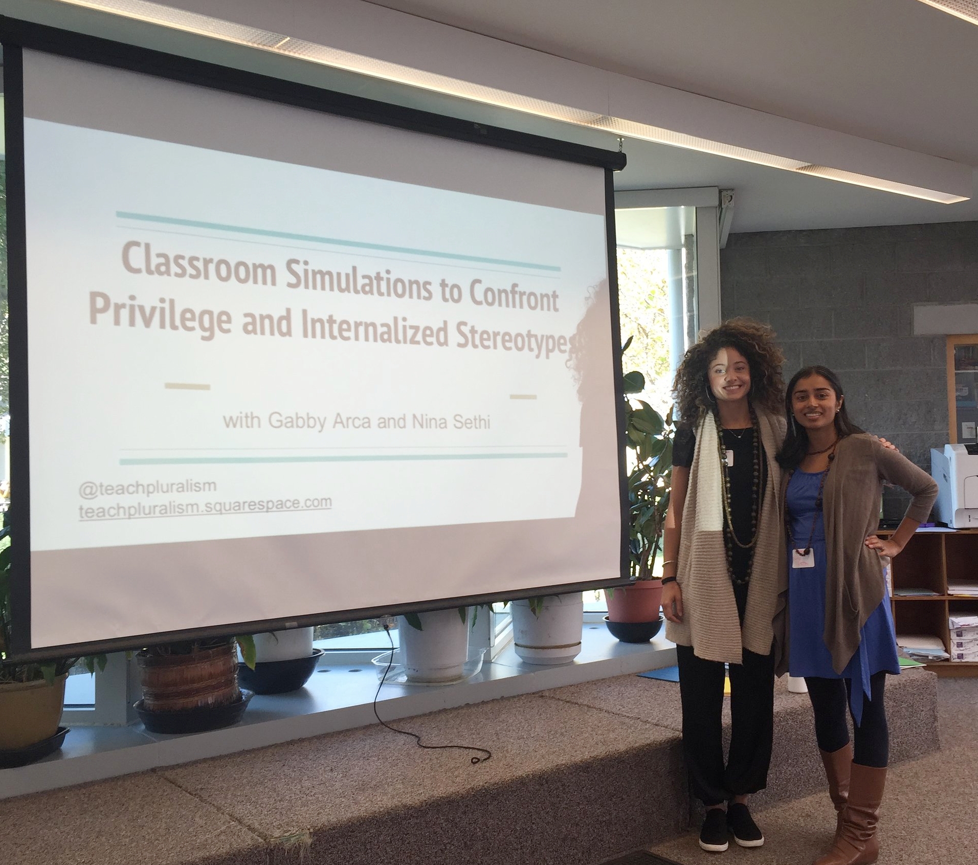  Getting ready to lead our workshop! 
