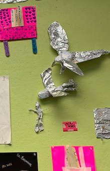  A snapshot of our “contract wall” showcasing some student art! 