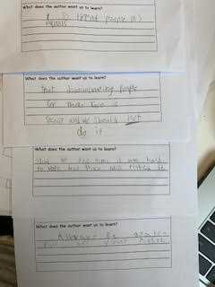  Student responses to  Granddaddy’s Turn  