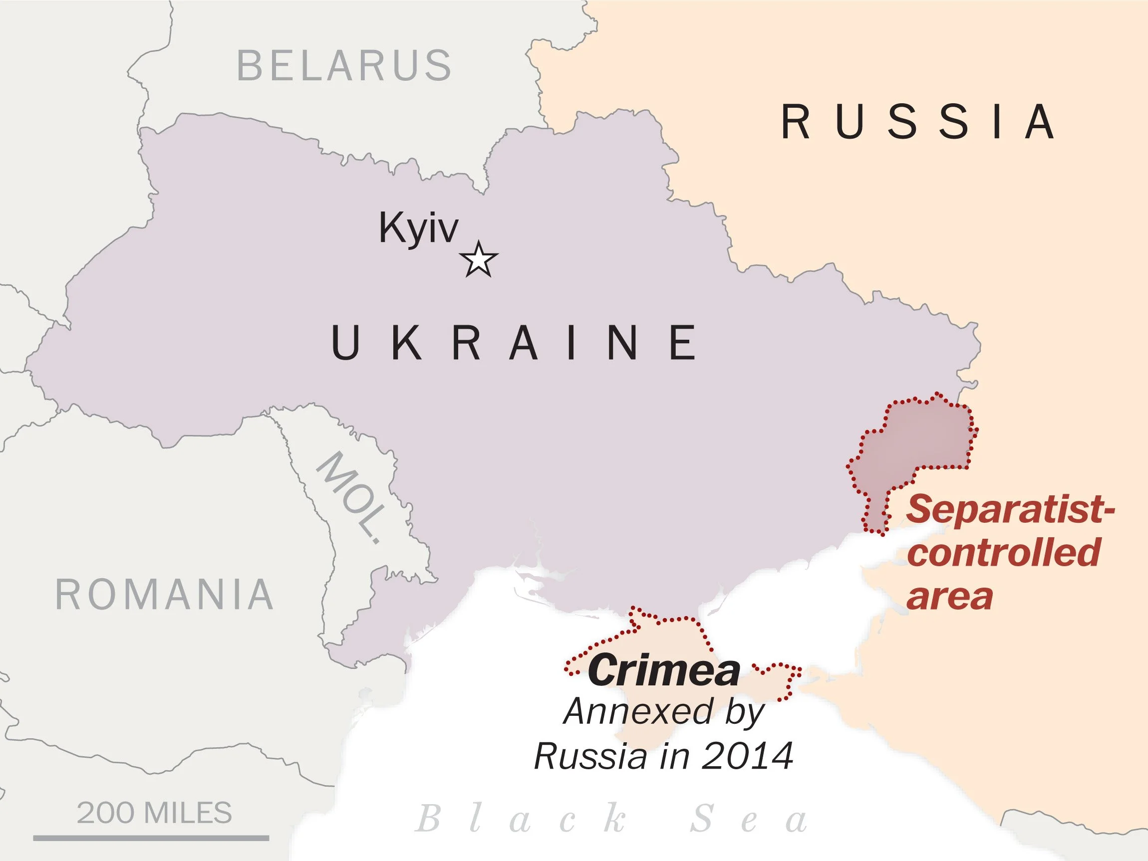  From the  Washington Post : Russia-Ukraine conflict explained in maps 